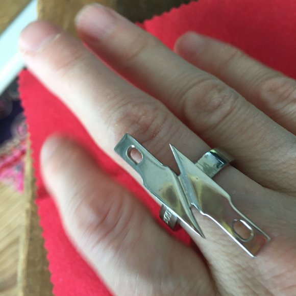 1 eddie borgo razor blade ring - Picture 4 of 5